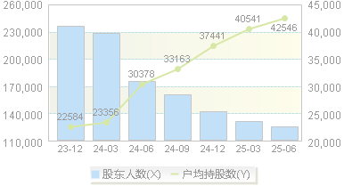 *ST金科(000656)股东户数变动图
