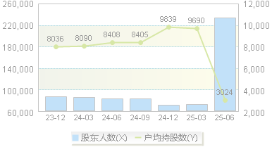 恒宝股份(002104)股东户数变动图