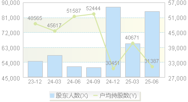 飞马国际(002210)股东户数变动图