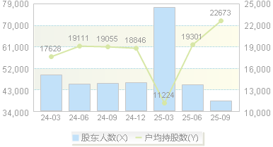 *ST云网(002306)股东户数变动图