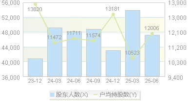 振芯科技(300101)股东户数变动图