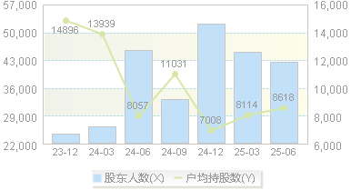 南京化纤(600889)股东户数变动图