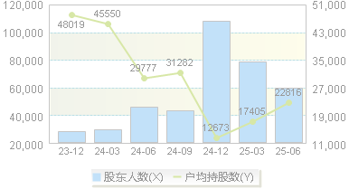 宝胜股份(600973)股东户数变动图