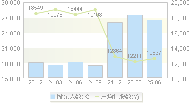 国芯科技(688262)股东户数变动图